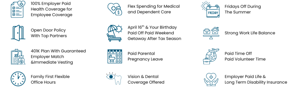 List of benefits at LattaHarris